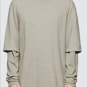 Rick Owens Drkshdw Hustler Tee in Dust colorway.